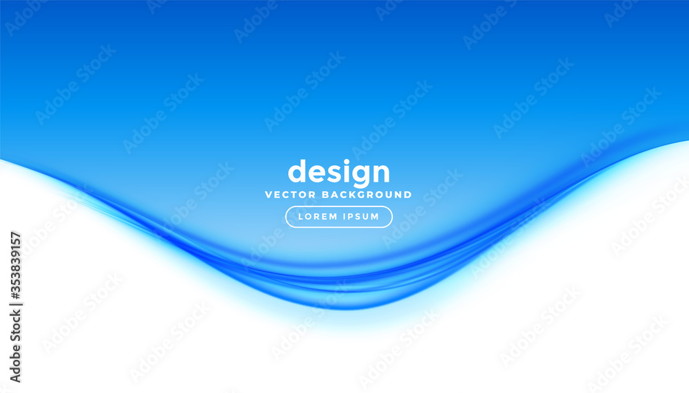 elegant business style blue wave presentation background - obrazy, fototapety, plakaty 