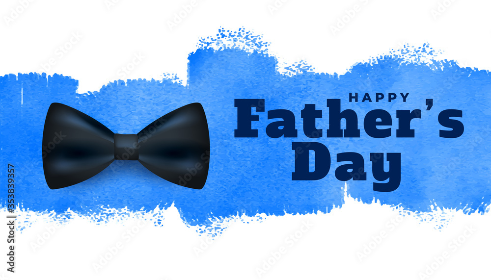 happy fathers day watercolor style background design Stock Vector | Adobe  Stock