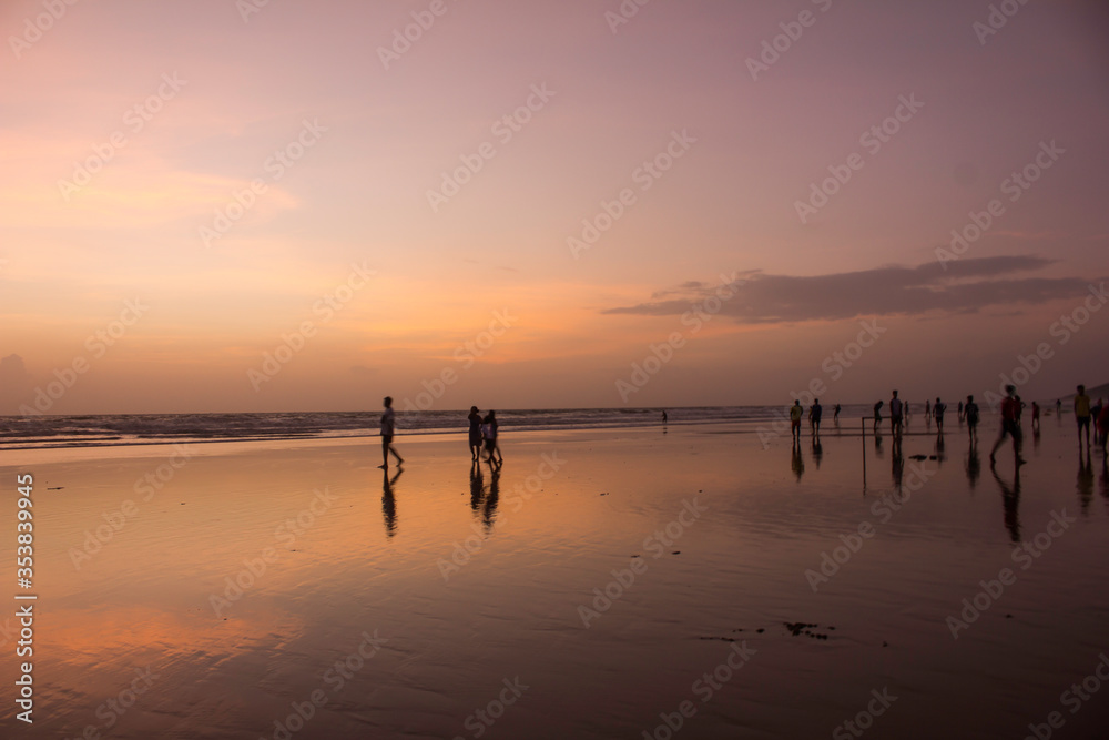 Sunset on the Goa beach