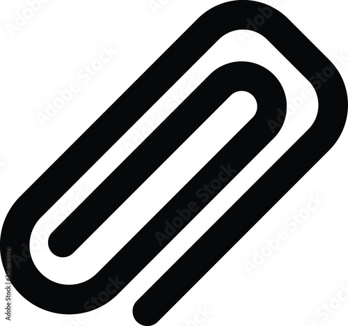 paperclip icon isolated vector illustration