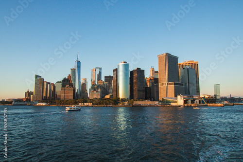 View on the skyline of Manhattan during sunset in September 2019 © Lisanne