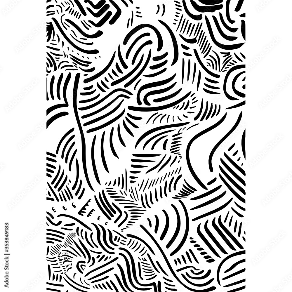 Abstract black white zebra line pattern. Zigzag connected lines print wallpaper background Abstract black white zebra line pattern. Zigzag connected lines print wallpaper background