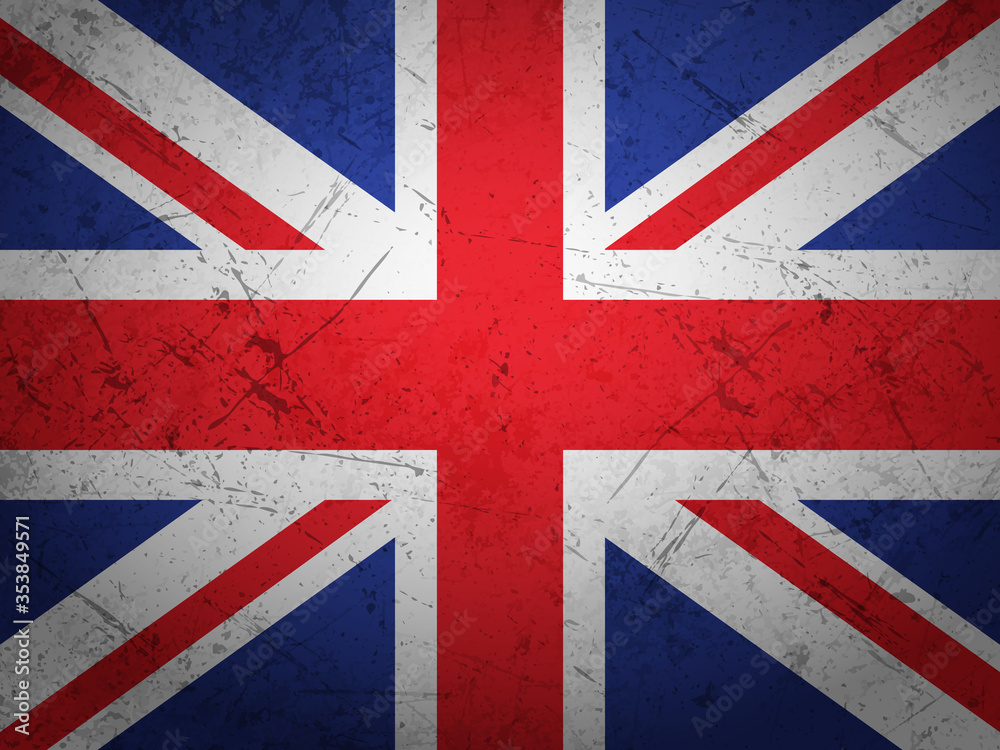 Fototapeta premium Grunge UK flag