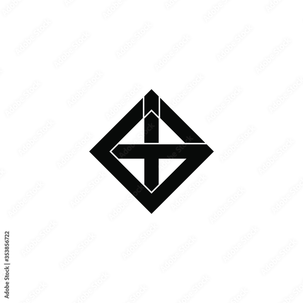 git letter original monogram logo design git letter original monogram logo design