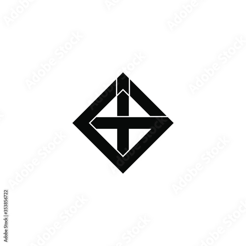 git letter original monogram logo design