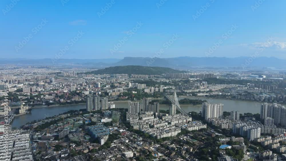 Aerial photography Chinese cities