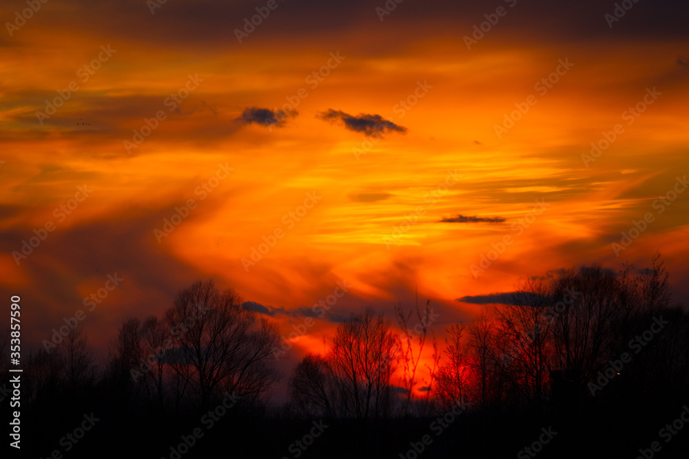 Obraz premium Beautiful cloudscape background