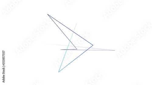 Simple geometric Shape from color lines © z-ifcom