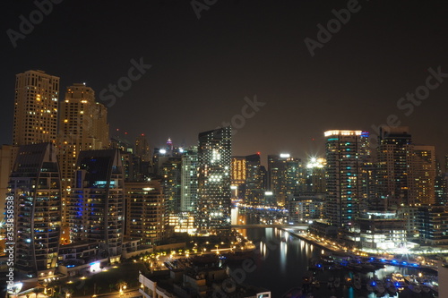 Night Cityscape for Dubai Marina