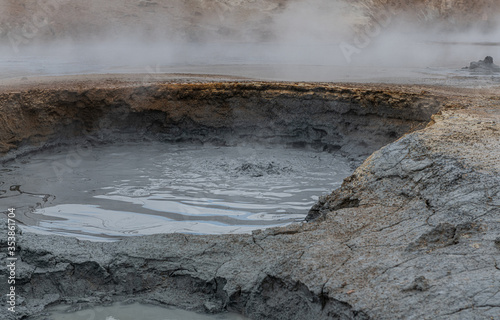 Hverir Geothermal Area (northern Iceland) during summertime