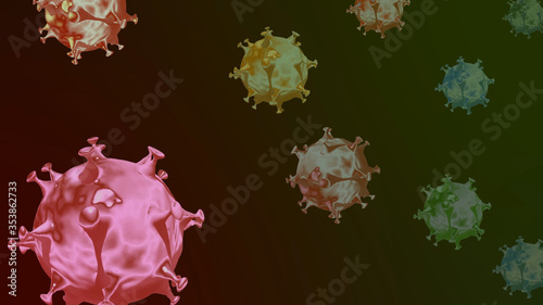 New corona virus abstract background COVID-19 abstract background