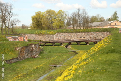 Tela View with the rampart of the Daugavpils Fortress