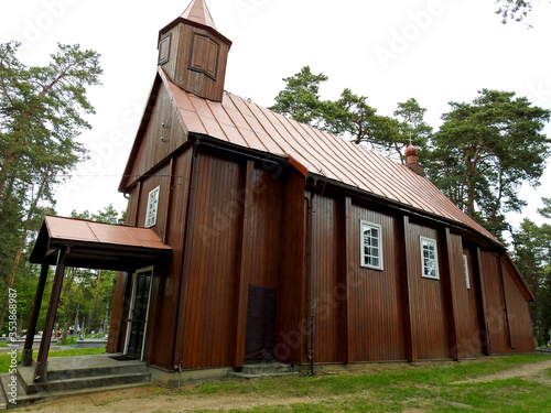 poswiecona w 1880 roku cmentarna cerkiew prawoslawna pod wezwaniem podwyzszenia krzyza swietego w miejscowosci folwarki tylwickie na podlasiu w polsce photo