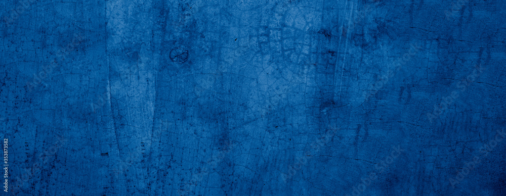 Old wall pattern texture cement blue dark abstract blue color design are light with black gradient background. Old wall pattern texture cement blue dark abstract blue color design are light with black gradient background.