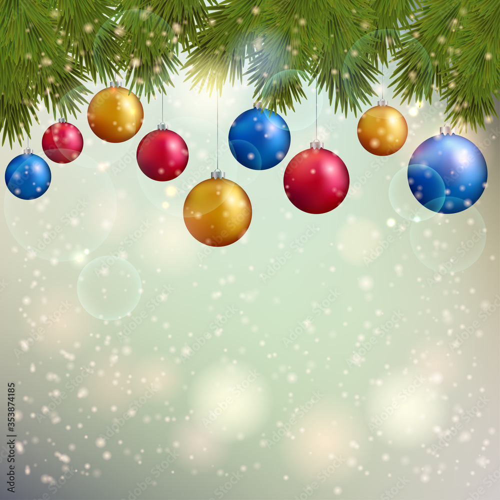 Merry Christmas background. Christmas Lights festive design. Vector illustration Merry Christmas background. Christmas Lights festive design. Vector illustration