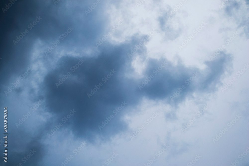 Blue sky with storm clouds. Natural background. Blue sky with storm clouds. Natural background.