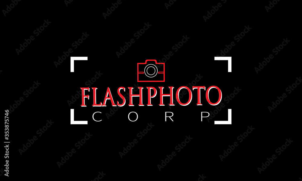 flash photo logo design
