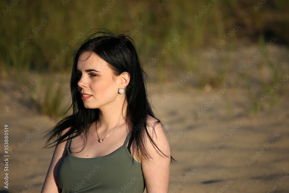 portrait of a very beautiful brunette girl in nature portrait of a very beautiful brunette girl in nature