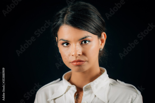 Beautiful Young Serious Woman, Expressing Seriousness