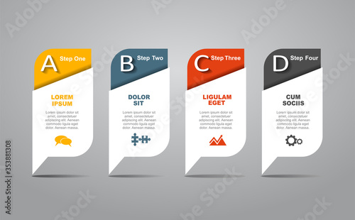 Infographic design template with place for your data. Vector illustration.