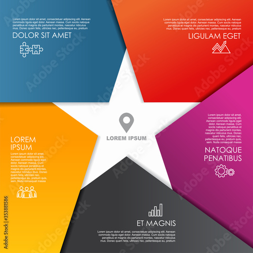 Infographic design template with place for your data. Vector illustration.