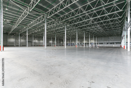Interior of empty warehouse or garage © gluschenkoart