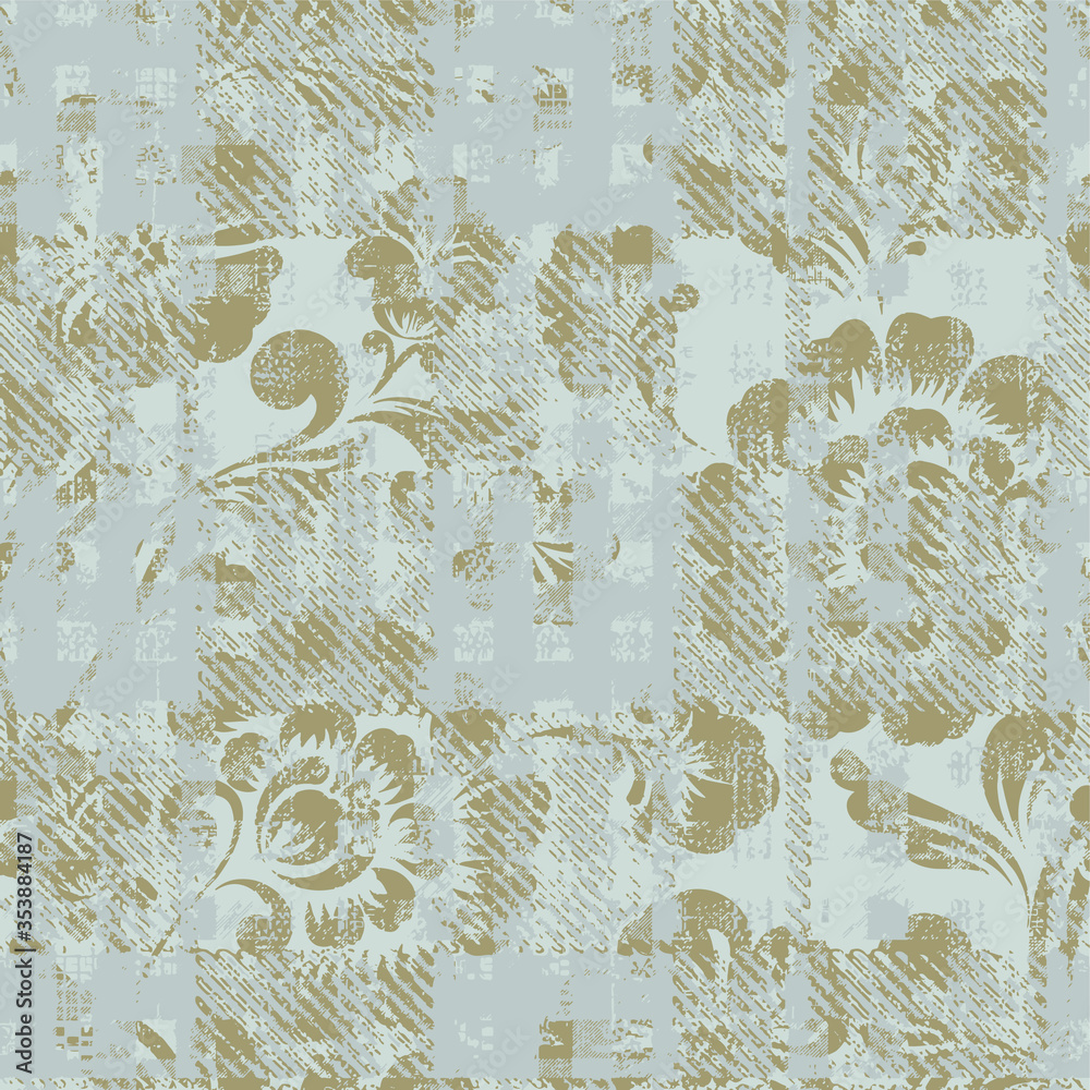 Royalty-free stock vector ID: 1335368504
Baroque texture pattern with roses Vector. Floral ornament decoration. Victorian engraved retro design. Vintage fabric decors. Luxury fabrics