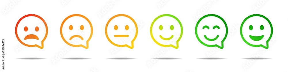 Smile face speech bubble icon. Black vector isolated emoji collection. Cutomer feedback concept. EPS 10 Smile face speech bubble icon. Black vector isolated emoji collection. Cutomer feedback concept. EPS 10
