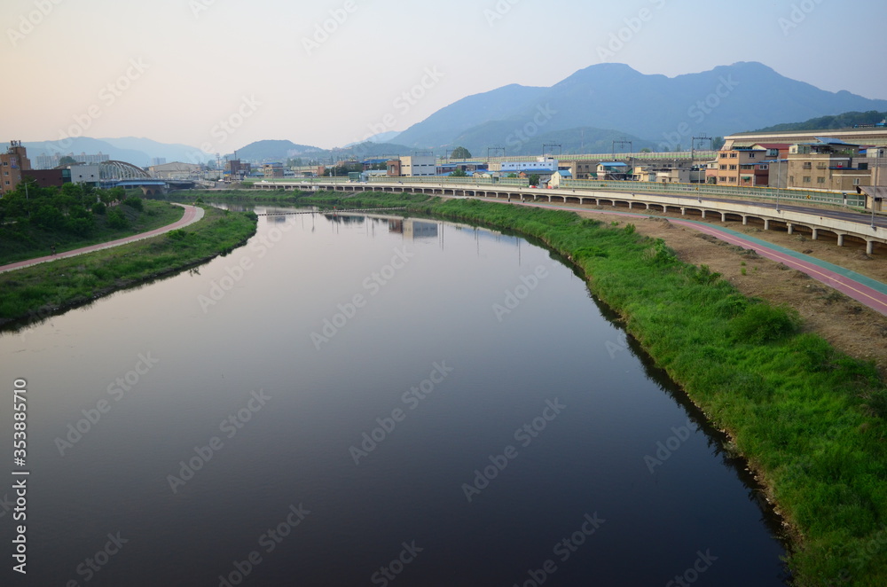 Beauthiful river view in south korea
