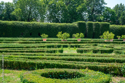 Italian garden of the Reggia di Colorno, in the province of Parma, Italy