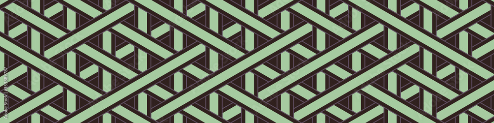 Obraz premium Colour Hexagon Tile Connection art background design illustration