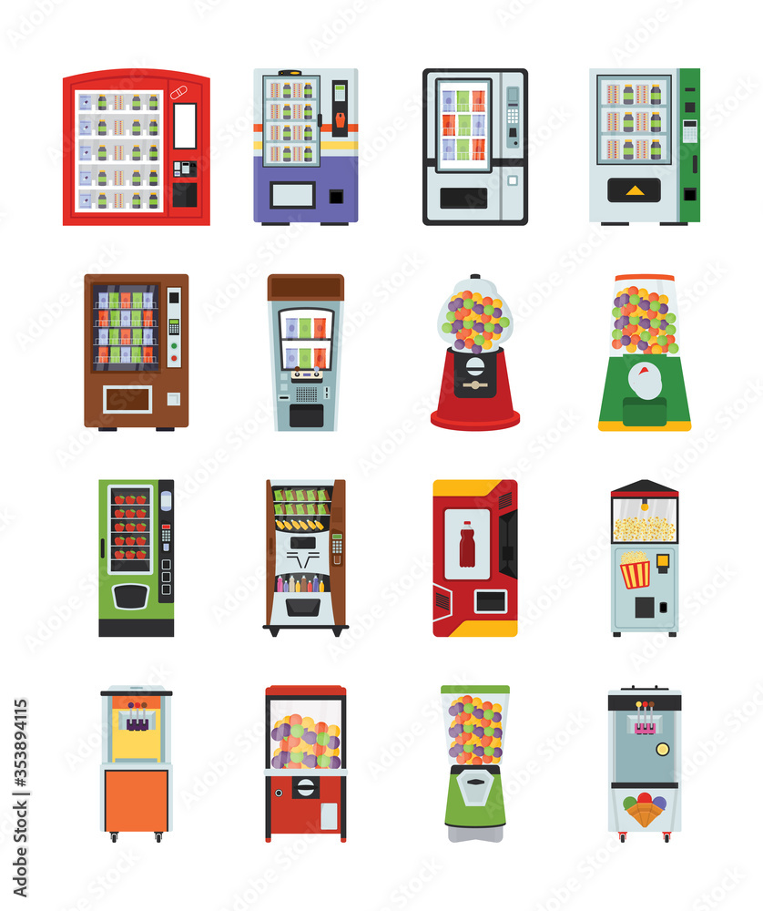 Vending Machines Icons
Vending Machines Icons