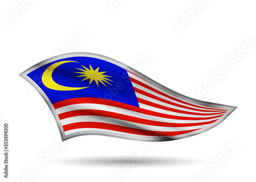Dynamic Waving Flag of Malaysia