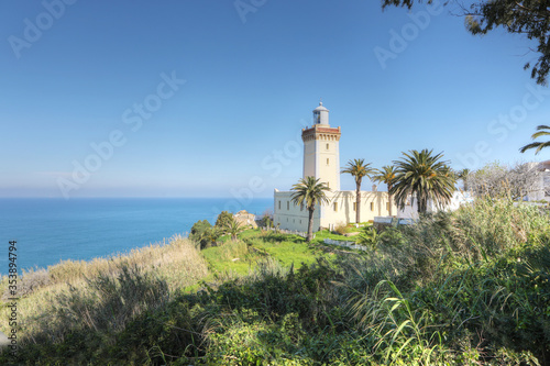 View of Phare Cap Spartel Lighthouse near Tangier, Morocco