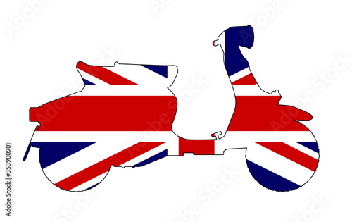 Union Jack 60s Motor Scooter
