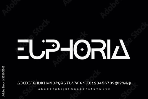 font alphabet, typeface design, vector of colorful stylized, shadow effect
