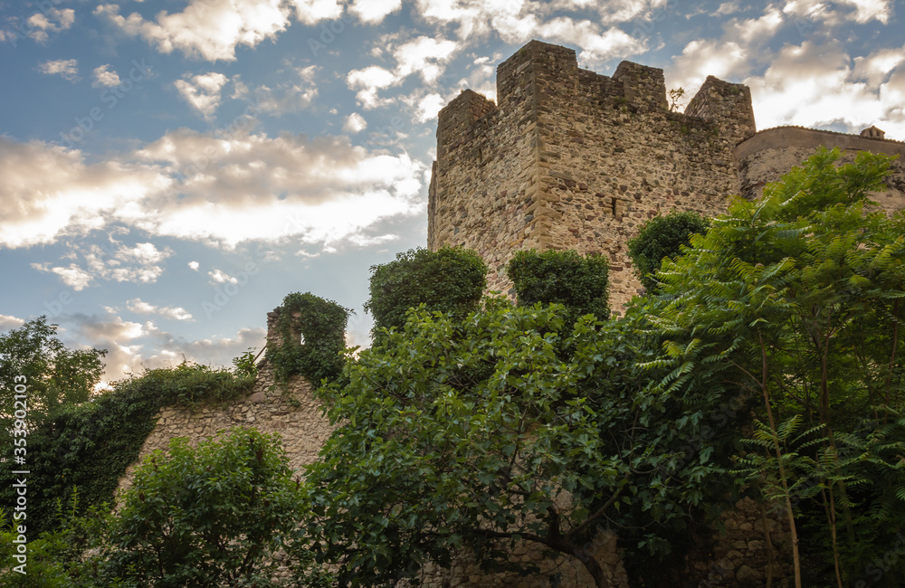 Monreale Castle in San Michele all'adige, Adige Valley - northern Italy - Konigsberg medieval castle