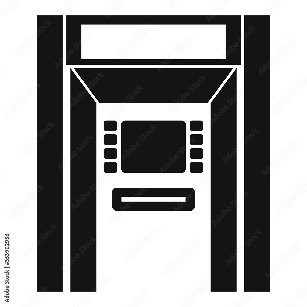 Atm payment icon. Simple illustration of atm payment vector icon for web design isolated on white background Atm payment icon. Simple illustration of atm payment vector icon for web design isolated on white background