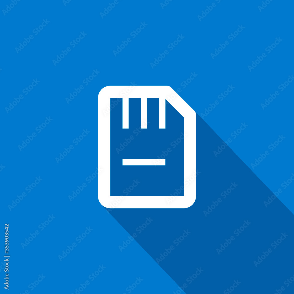 A memory card isolated minimal single flat icon in color. Line vector icon for websites and mobile minimalistic flat design. A memory card isolated minimal single flat icon in color. Line vector icon for websites and mobile minimalistic flat design.