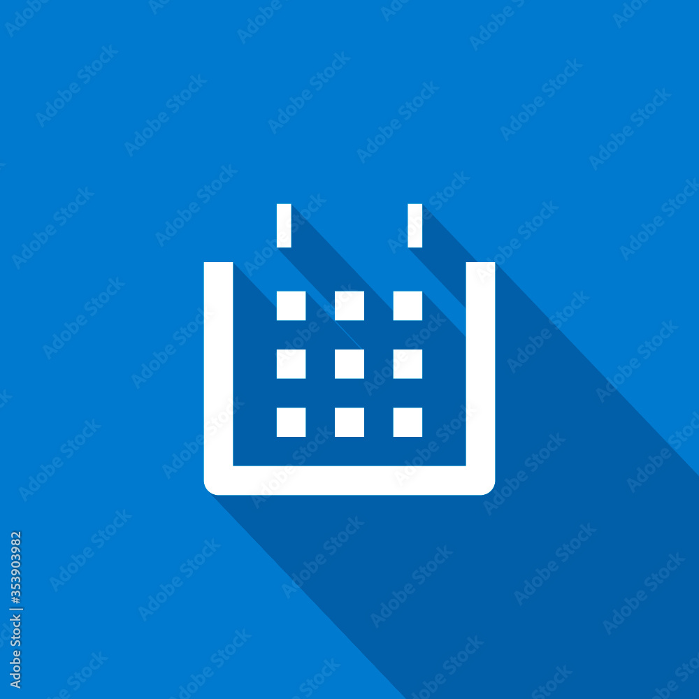 Calendar isolated minimal single flat linear icon. Line vector icon for websites and mobile minimalistic flat design. Modern trend concept design style illustration symbol