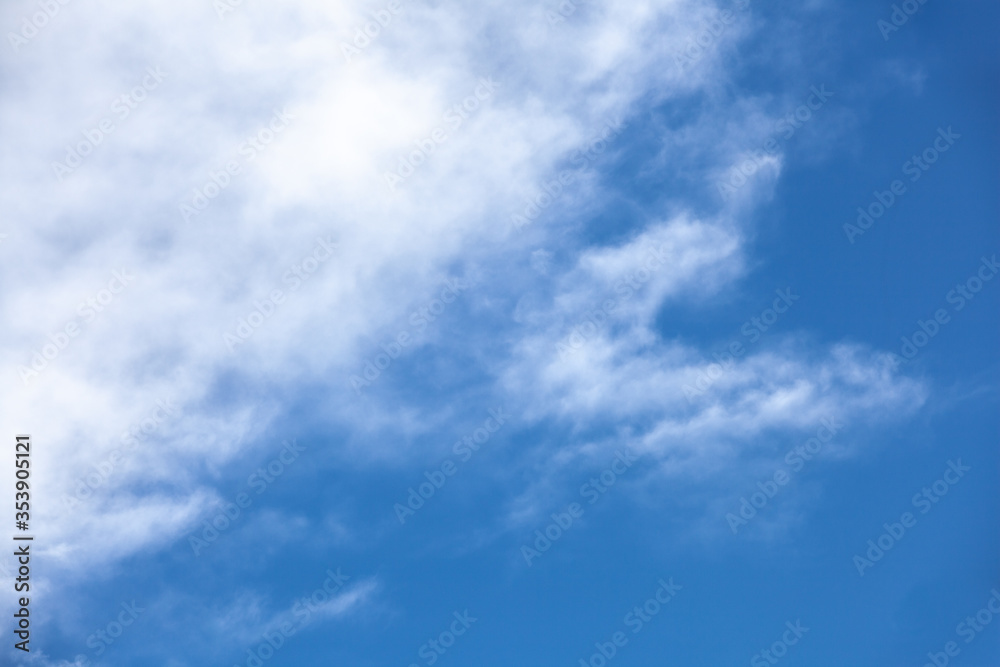 Blue sky background with clouds