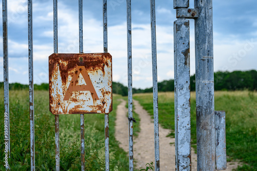 Zaun Liegenschaft Millitärgebiet Sümmern Iserlohn photo