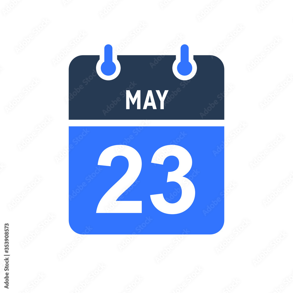 May 23 Calendar Date Icon, Event Date Icon, Calendar Date, Icon Design Vector Graphic May 23 Calendar Date Icon, Event Date Icon, Calendar Date, Icon Design Vector Graphic