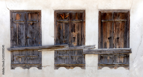 Traditional Ottoman shuttered windows.
