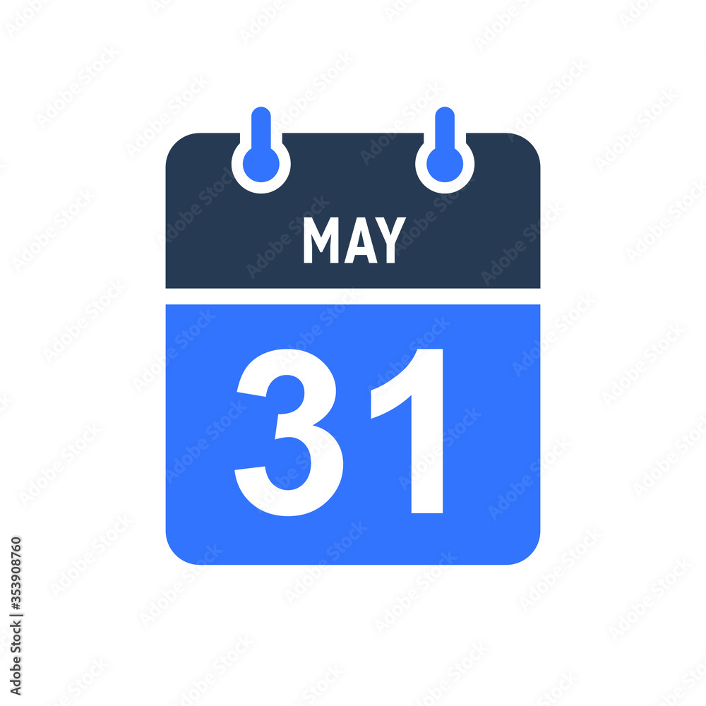 May 31 Calendar Date Icon, Event Date Icon, Calendar Date, Icon Design Vector Graphic May 31 Calendar Date Icon, Event Date Icon, Calendar Date, Icon Design Vector Graphic