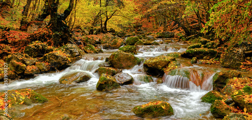 Autumn in the Grand Canyon of Crimea