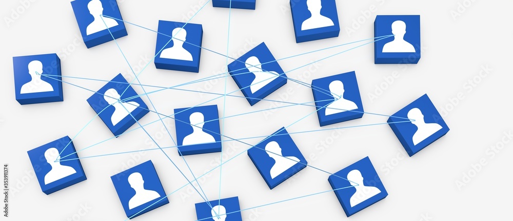 Business and communications group digital 3d. Business and communications group digital 3d.