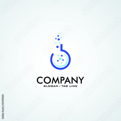 lab science logo vector