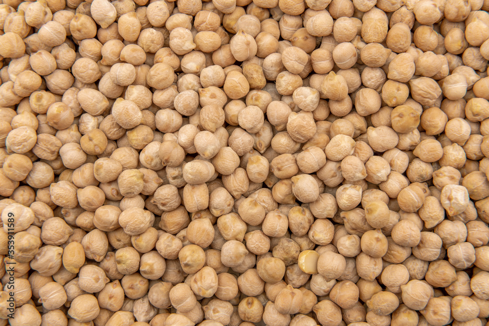 Raw chickpeas as a background Raw chickpeas as a background