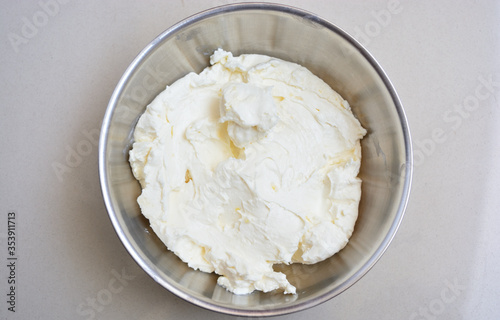 homemade butter in a pot